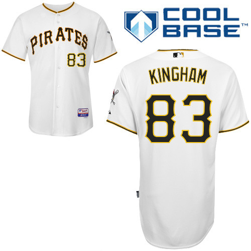 Nick Kingham #83 MLB Jersey-Pittsburgh Pirates Men's Authentic Home White Cool Base Baseball Jersey